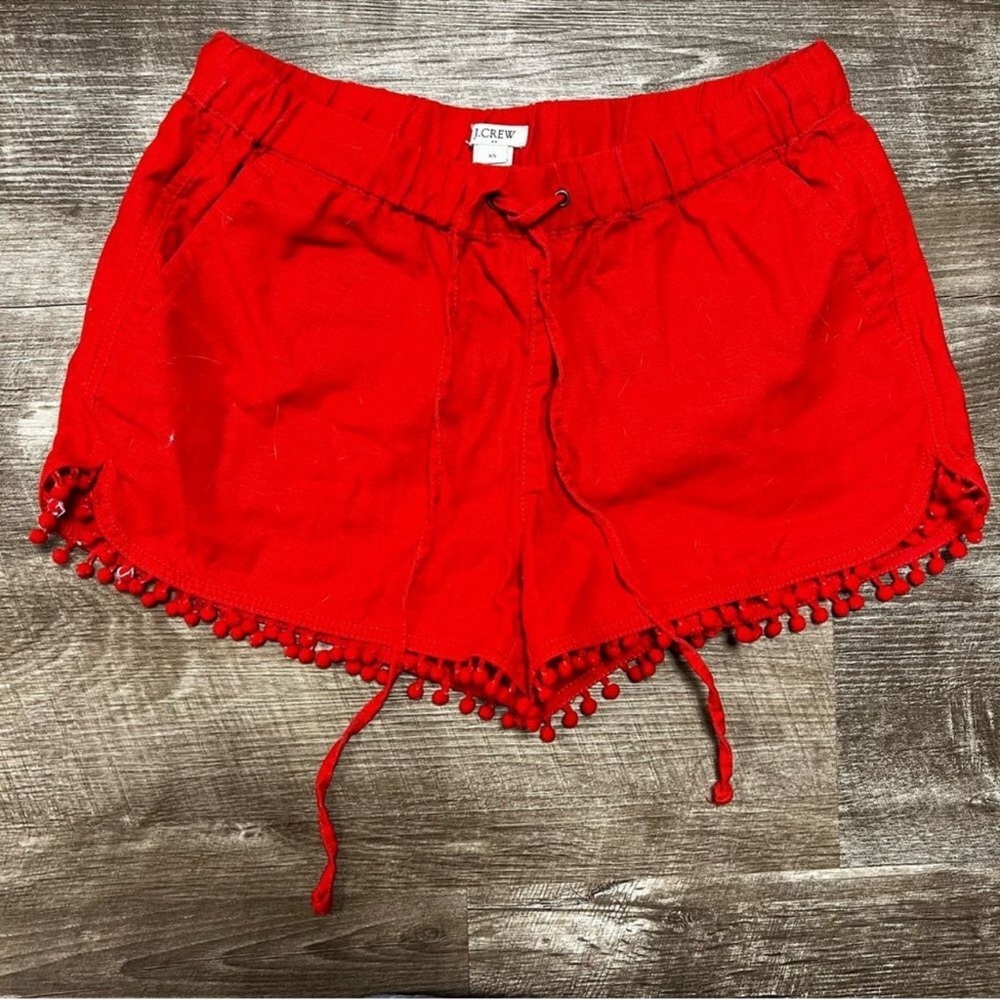 JCREW Linen & Cotton Blend Pull On Shorts Size XS